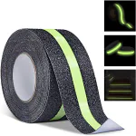 Tallin Anti-Skid Traction Tape For Stairs Black And Glow Tape for Stairs, Floor, and Ramps Heavy Duty Adhesive Non-Slip Tape Black Safety Anti Slip Tape(5M,50Mm)