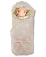 Pokory Warm Wrap New Born Infant Baby Girls and Boys Luxury Soft Warm Wrapper Cover Winter Blanket Cum Quilt Towel Sleeping Bag Wrap for 0 to 12 Months- Pink Blue-One set of 2 Pieces