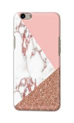 Tweakymod Printed Glitter Marble Back Cover for OPPO F1S, OPPO A59