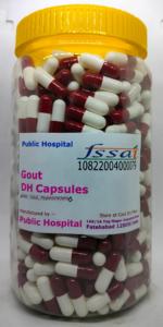 Gout DH Herbal Supplement Capsules 1000 Caps Jar - DoctorKC Herbal