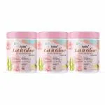 Fytika Let It Glow Collagen Supplement for Men & Women|L- Glutathione, Hyaluronic acid, Vitamin C, Extract|Promotes Healthy Skin, Hairs and Nails 25 servings-200g (Pineapple, Pack of 3)