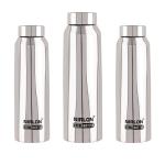 Nirlon Stainless Steel Absolute Water Bottle, 1000ml, Pack Of 3