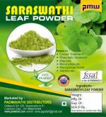 PMW - Saraswati Powder - Brahmamanduki - Dried Leaf Powder - 100 Grams - Loose Packed