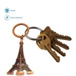 StealODeal Maroon Car And Bike Stainless Steel Eiffel Tower Key Chain