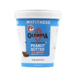 MYFITNESS High Protein Dark Chocolate Peanut Butter Crunchy 510g | With Added Whey | 25g Protein for Muscle Building | Tasty Nut Butter Spread | Gluten Free | Zero Trans Fat | Crunchy Peanut Butter
