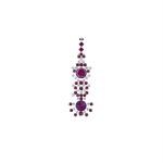 Comet Busters Purple Stone Bindi For Women