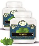 Biotic Brahmi Capsules - Bacopa Monnieri Extract 500mg - 120 Veg Capsules (Pack of 2)