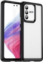 Wellchoice Back Cover for VIVO V23 5G ( Black Transparent ) (Transparent, Flexible, Pack of: 1)