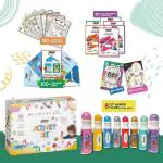 IIDOTS Washable Dot & Dab Markers I 8 Shimmer Colour Markers | Logical Reasoning Worksheets, Learning Folder, Worksheets, Fun Activities for 2 to 3 Year Old Toddler