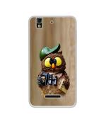 Casotec Owl Design Printed Silicon Soft TPU Back Case Cover for Yu Yureka