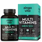 Zingavita Multivitamin For Men 50+ With Essential Vitamin, Minerals & Herbs (120 Tablets)