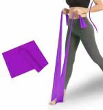FirstFit Resistance Loop Bands | Elastic Exercise Band Set | Best Resistant Workout Loops for Booty, Glute, Leg & Thigh Exercising  - Purple(20-30 lbs) - 59 X 6 Inch