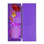 Webelkart Artificial Rose with Gift Box (25 cm x 5.08 cm x 5.08 cm, Gold)