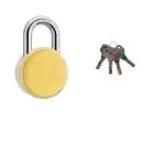 Godrej Locks Nav-tal Ultra XL+ Gold Brass Padlock with 4 Keys