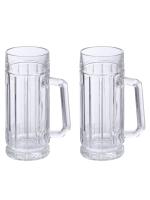 Smartserve Gambrinus Beer Mug 550 ml, Set of 2pcs, Transparent