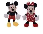 Aarushi Cotton Mickey Mouse and Minnie Mouse Stuffed Toy - 8 cm 2 to 12 Years