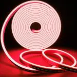 Spark World 5 Meter LED Neon Light Rope, Waterproof Outdoor Flexible Strip Light with Adapter for Home Diwali Birthday Anniversary (Red)