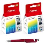 Canon CL 811 Twin Ink Cartridge (PACK OF 2) With 3in1 Multi-Function Mobile Phone Stand