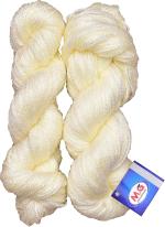 Simi Enterprise Cream Wool Popeye Wool Hank Hand Knitting Wool, Art Craft Soft Fingering Crochet Hook Yarn, Needle Knitting Yarn Thread Dyed, 300 G