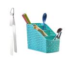 Blue Wonder Stainless Steel Roti Chimta Tong With Plastic Holder Racks and Multicolour, Pack of 2