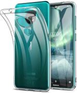 COVERBLACK Rubber Back Cover Compatible model for Nokia 6.2::Nokia 7.2 - Transparent