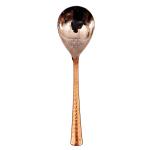 Indian Art Villa Hammered Stainless Steel Spoon with Copper Handle 8 inch