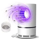MAAHIL Killer Machine Bug Zapper ,Rechargeable Mosquito Zapper, Mosquito Killer Lamp ,Bug Zapper Indoor & Outdoor with USB Power Supply, Powerful for Home USB Powered Small Kitchen Trash Bags (White)