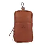 Finelaer Leather Small Zipper Cellphone Mobile Belt Loop Clip Case Pouch Fanny Waist Running Pack.