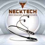 Necktech NT95 ENC Neckband Voice Changer with 5 Types of Voice Changer During Call Bluetooth Headset (Black, True Wireless)