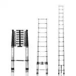 Corvids 6.5m (21.5 ft) Portable & Compact Aluminium Telescopic Ladder, EN131 certified, 16-steps foldable multipurpose collapsible ladder for home & outdoor use
