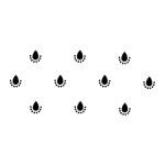 Comet Busters Black Bindi For Women