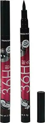 ELDERWAND 36H Eyeliner Precision Liquid Waterproof Lash Eyeliner Pencil Eye Liner, Water Resistant, Long-Lasting - (Black, Pack of 2)