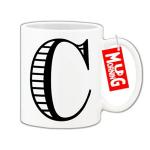 Mug Morning C Letter Mug Coffee Mugs with Letter C C Alphabet Mugs Letter Mugs