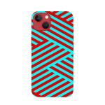 MobiEra Apple iPhone 13 Zip Zap Red Pattern Plastic Designer Printed Hard Case Cover