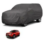 Auto Hub Car Body Cover Compatible with Maruti Vitara Brezza with Mirror Pockets, Triple Stitched, Water Resistant Car Cover, Grey