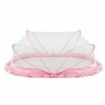 LifeKrafts Baby Pink Foldable Baby Mosquito Net 65 cm x 135 cm x 65 cm