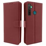 Balkans RealMe 5 / 5s / 5i / Narzo 10 Flip Cover Leather Finish | Inside TPU with Card Pockets | Wallet Stand and Shock Proof | Magnetic Closing | Complete Protection Flip Case (Brown)