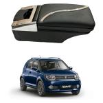 Oshotto PU Leather AR-02 Car Armrest Console Box Compatible with Maruti Suzuki IGNIS - Black