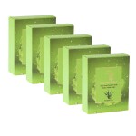 GOLDEN TREEZ Natural Handmade Aloevera Soap For Glowing Skin And Antiwrinkle , 115 Gram (Pack of 5)