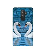 Casotec Pure Swan Design Printed Silicon Soft TPU Back Case Cover for Lenovo K8 Note