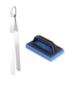 Blue Wonder Stainless Steel Roti Chimta Tong With Cleaning Home and Office Tile Brush and Multicolour, Pack of 2