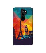 Casotec Colored Paris Design 3D Printed Hard Back Case Cover for Xiaomi Redmi Note 8 Pro