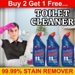 BLISS & BLUSH Toilet Cleaner blue 1500ml with Natural Citric Acid| Limescale Remover| Removes 99.9% germs| Provides Long Lasting Freshness| Bleach Free