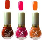OUR Beauty Multicolor Extra Shine Long Wear Durable Nail Polish Nv92, 18 ml (Pack Of 3)
