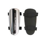 Vector X Black and Silver Synthetic Shinguard with Elastic (Medium)