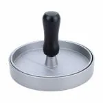 THW Aluminium Tikki Patty Burger Grill Press Patty Mold, Grey