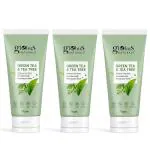 GLOBUS NATURALS Green Tea & Tea Tree Radiance Face Wash, 75 gm, Set of 3