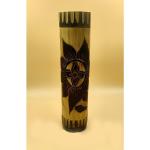 SunFloral Hand Engraved Table Top / Desk Top Natural Bamboo Vase Bamboo Vase