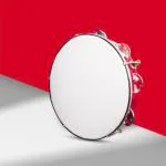 DOKCHAN khanjari Tambourine Indian Musical Instrument | Hand Percussion Multicolor Dafli (Size - 6in)