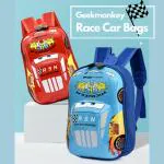 Geekmonkey Car Shaped Backpack Blue- 3D Graphics BackPack